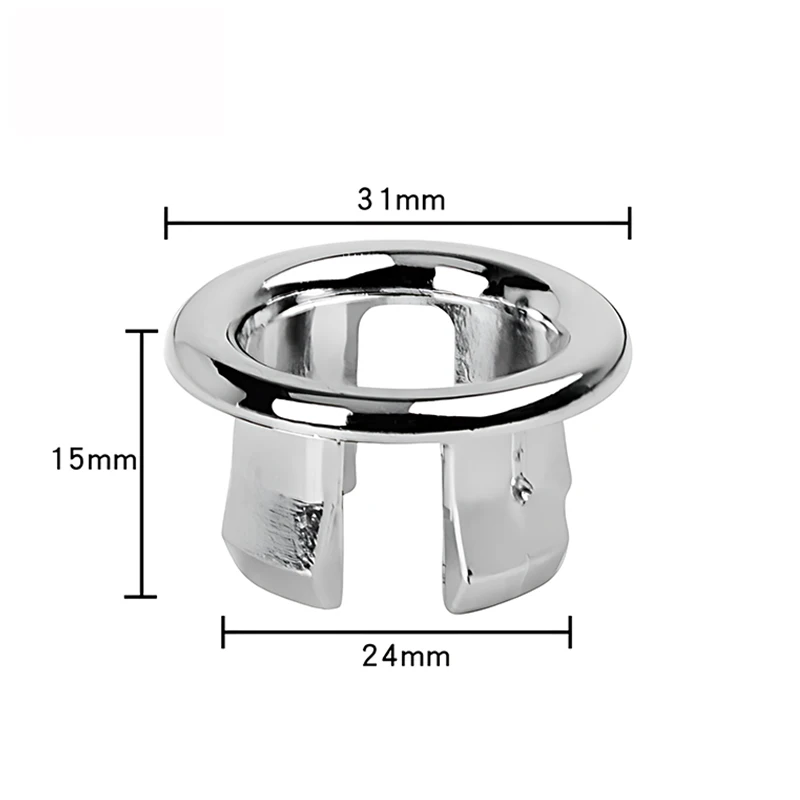 4-Pack Sink Overflow Cover Rings - Bathroom & Kitchen Sink Overflow Trim Rings, Fits 22-24mm Holes, No Tools Needed - View #10