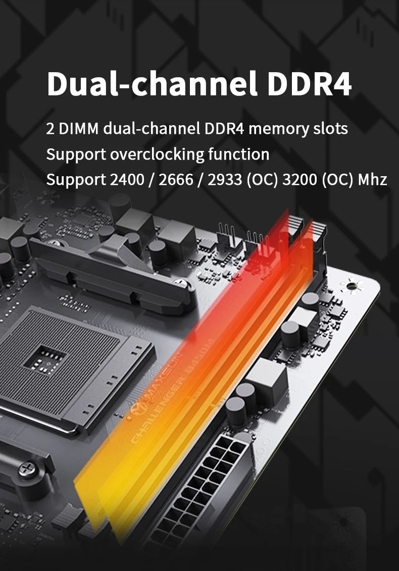 AMD B450M Motherboard Image 4