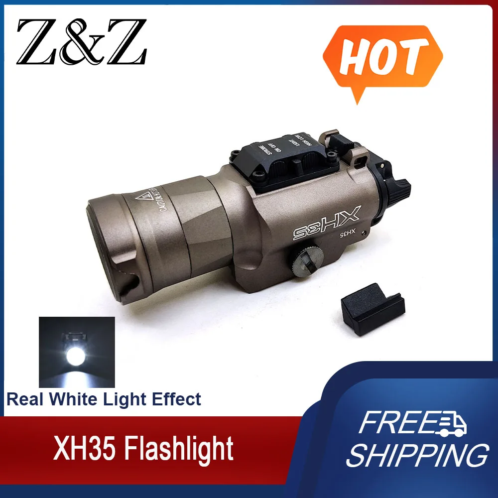 

Tactical Metal XH35 Weaponlight LED Lighting Flashing Brightness Adjustment Strobe White Light