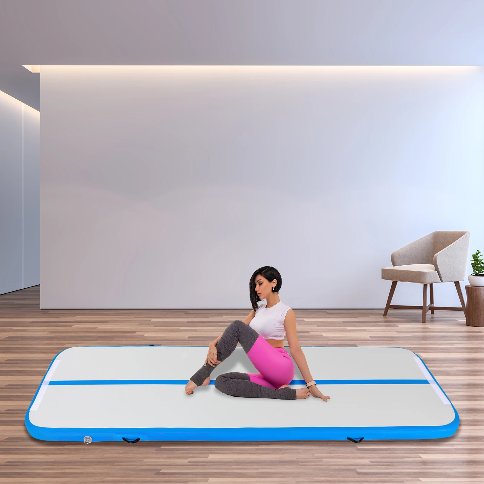 Inflatable Training Gymnastics Mat for High-Performance Training Family Use Leisure Centers Parks Beaches Outdoor Yoga Equipment