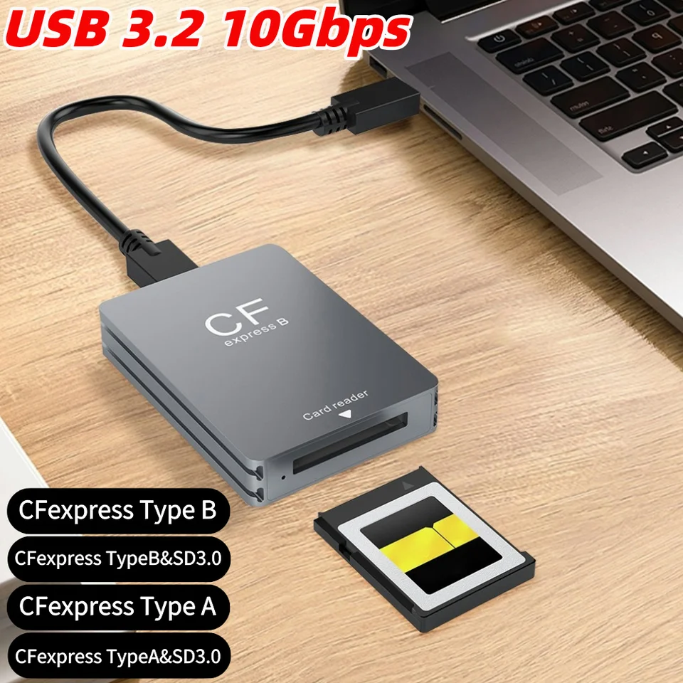 その他 CFexpress type B Card Reader Komodo X CFexpress Type B Card Reader USB 3.2 10Gbps Memory Card Reader