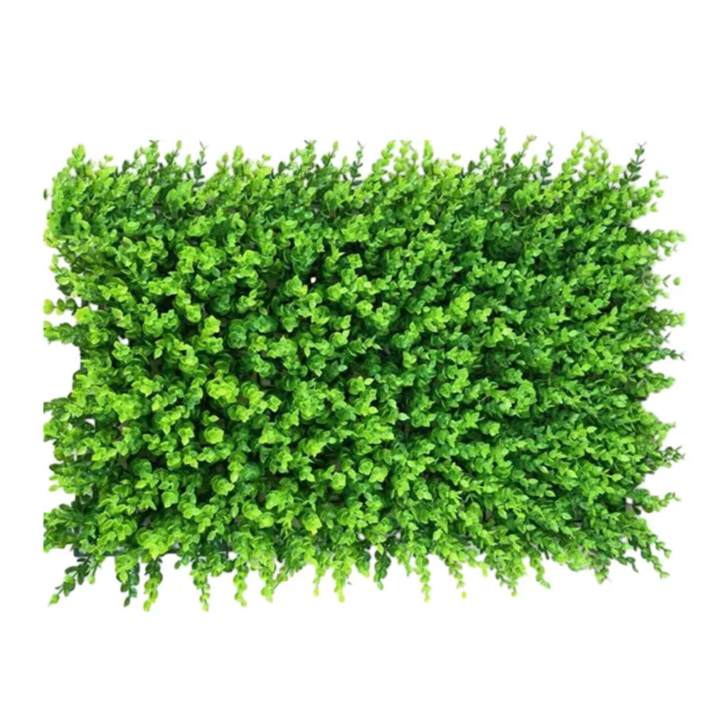 

Artificial Plant Mat Greenery Wall-Hedge Grass Fence Foliage Panel Garden Decor Plastic Fake Lawn Green Wall Decoration