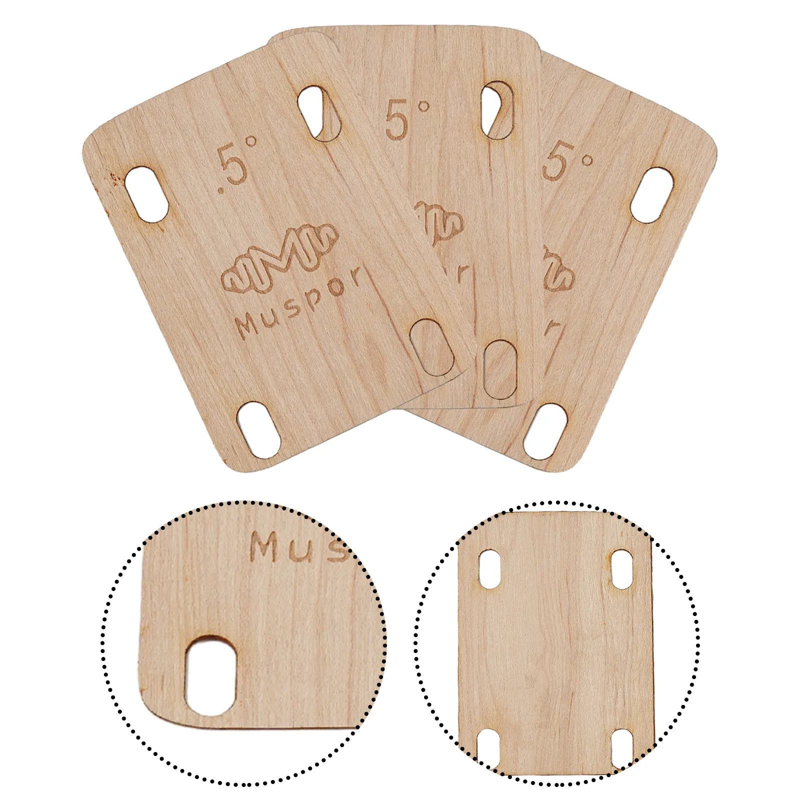 Replacement Parts Neck Shims Neck Shims Neck Shims 0.5 Degree Electric Guitar Maple Plate Brand New High Quality