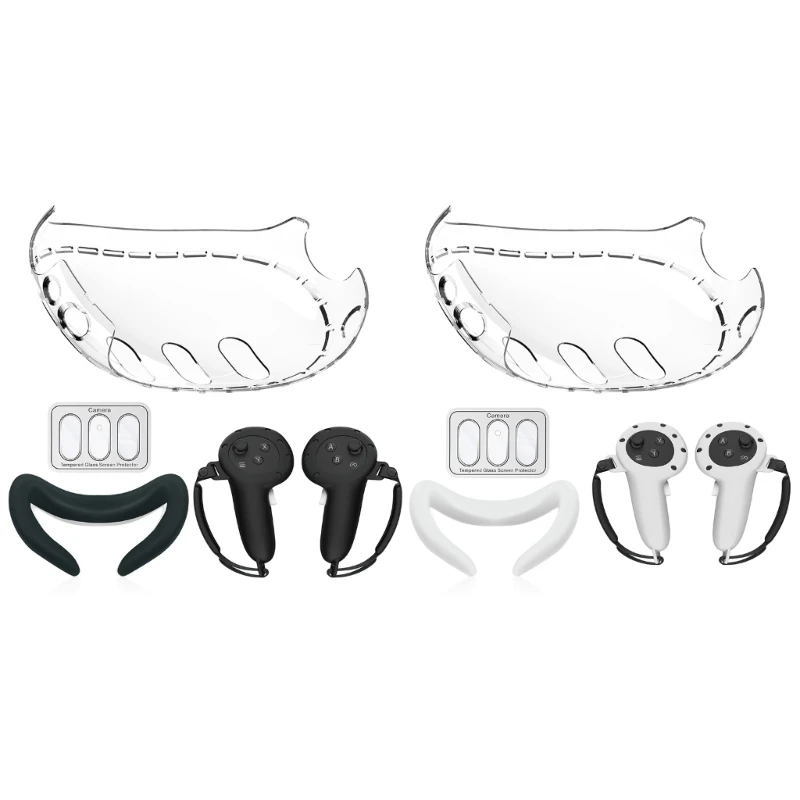

All in One Accessory Bundle for Headset Controller Protective Shells Covers Silicone Eye Mask Replacement