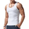 Men's Solid Color Vest Casual Sports Fitness Sleeveless T-shirt Summer Sweatshirt Black White Other Colors Choose From