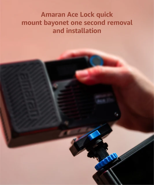 amaran Ace 25c Kit Full color Compact LED Mini On-camera Light 