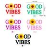 10Pcs Good Vibes Silicone Beads DIY Making Baby Toys Pacifier Chain Pendants Necklace Jewelry Accessories 6