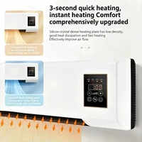 Chauffage mural électrique céramique PTC 2-en-1 avec ventilateur et télécommande pour salle de bain (chauffage et refroidissement) 5