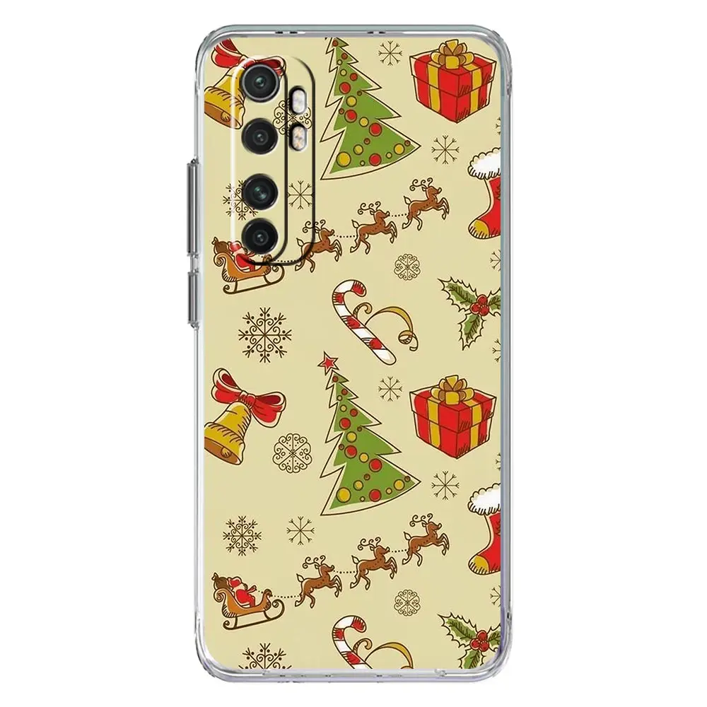 Cartoon Christmas Soft Clear Phone Case Cover