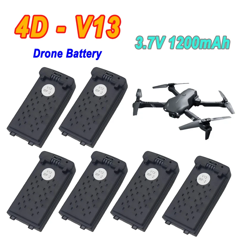 

Original 4DRC V13 Mini Drone Battery 3.7V 1200MAH For 4D V13 RC Quadcopter V13 Replacement Accessories Parts