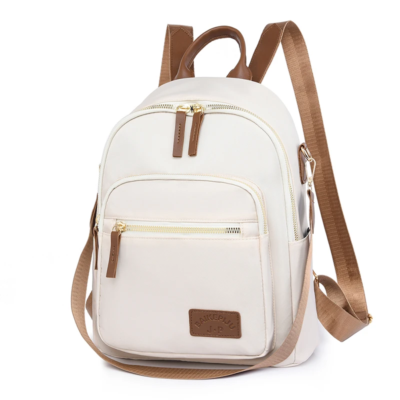 Multi functional women's backpack - large capacity, adjustable shoulder strap, single shoulder, casual university style, very su