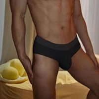 Sous-vêtements pour hommes en coton, caleçons triangle sexy de couleur unie, sous-vêtements de sport pour hommes 3