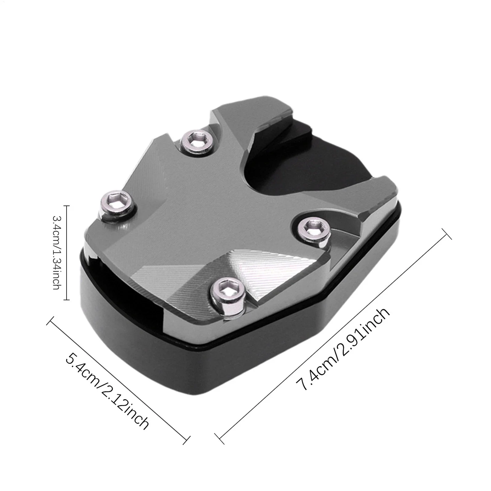 Aluminum Kickstand Extender Foot Pad - Motorcycle Accessory