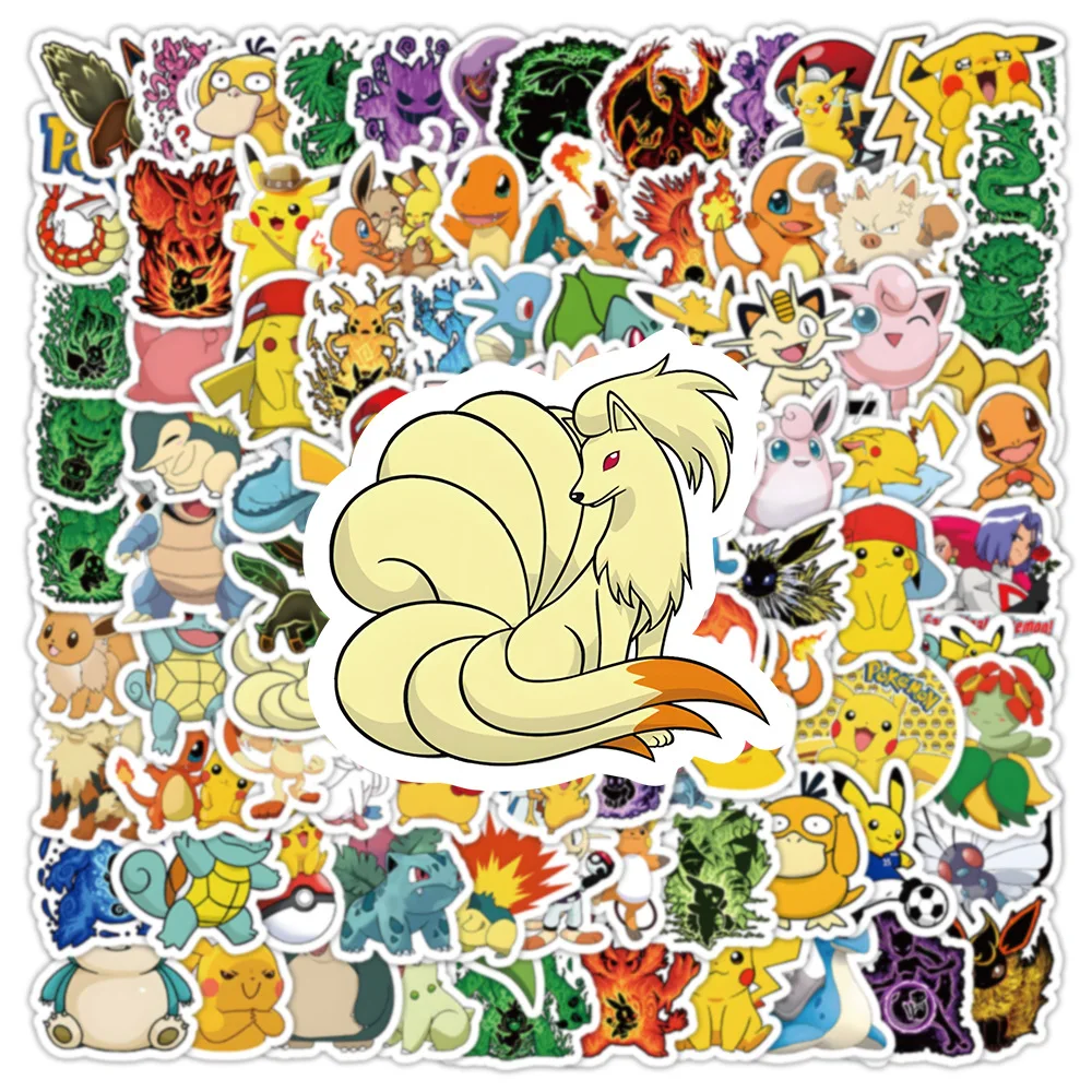 Kawaii Pikachu Anime Pokemon Stickers