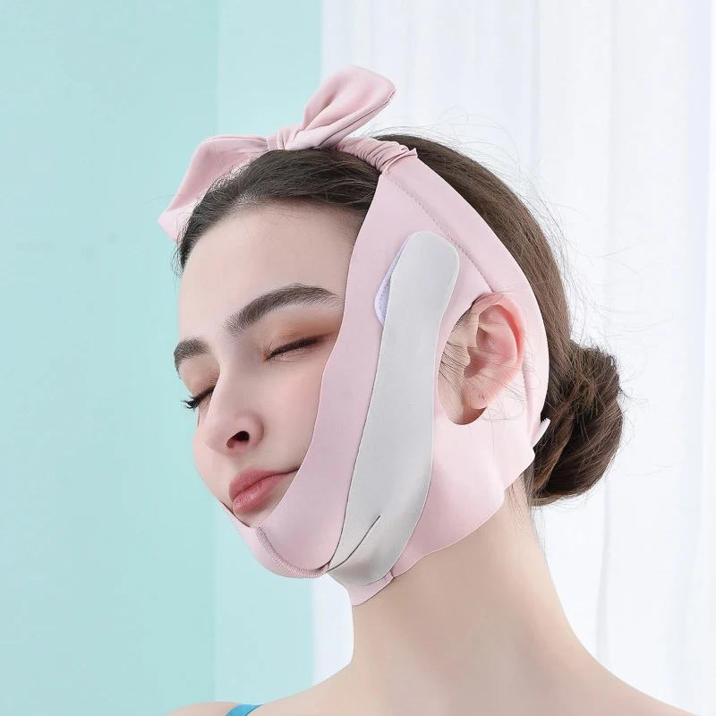 얇은 얼굴 벨트 고탄성 얼굴 성형, 3D 리프팅, 360 ° 이중 턱 리듀서, 물리적 스트레치, 페이스 리프트 테이프, 수면 커버, 1 개