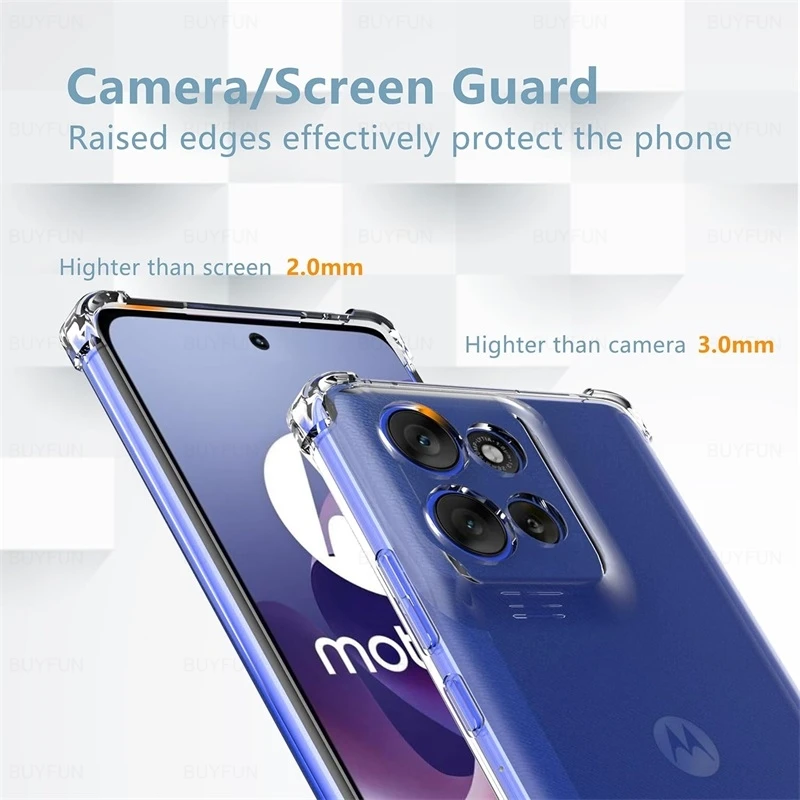 Clear Crystal Shockproof TPU Soft Case - Transparent Protective Cover