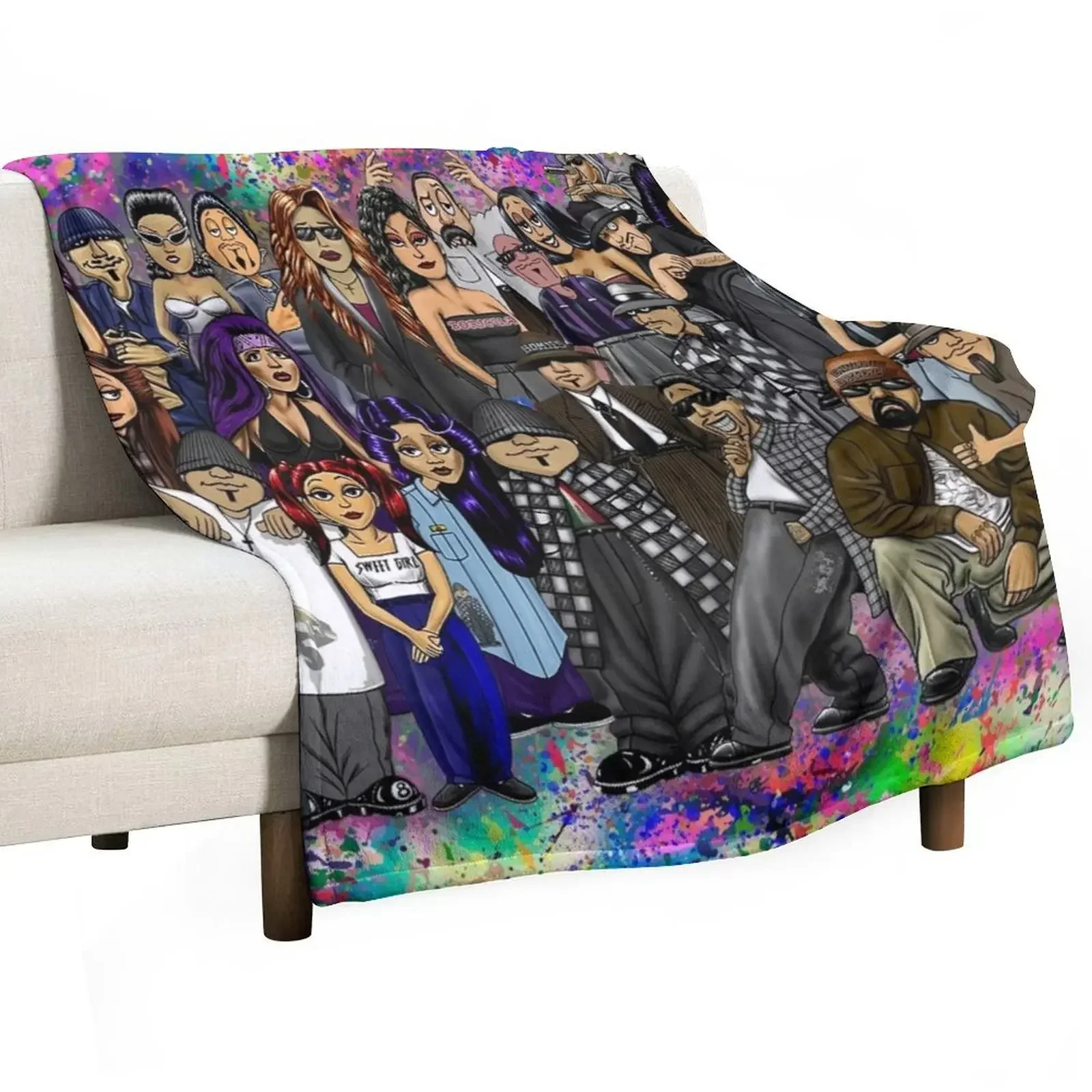 

Lil Homies Throw Blanket Sofa Throw Fluffy Softs for winter Blankets