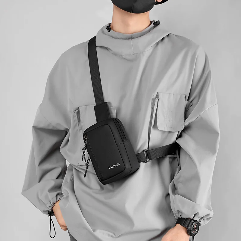 

Mens Shoulder Bag Oxford Luxury Fashion Men Chest Bag Man Sling Crossbody Bag for Male 2023 New Casual Handbag Travel Phone Bags