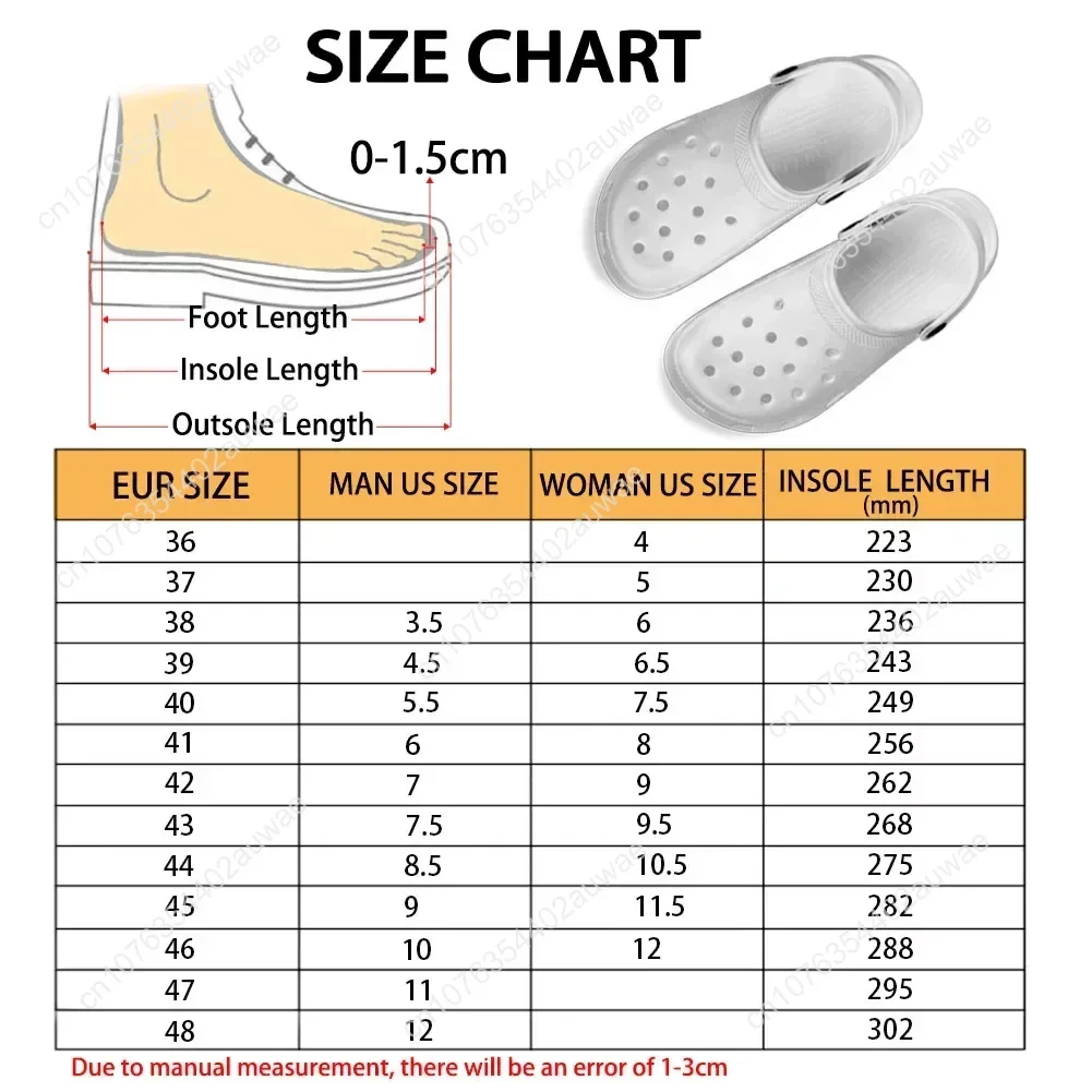 Summer Beach Slip-on Sandals Lightweight Flats Wear Resistant Hole Shoes Hospital Medical Nurse Print Women Slipper Nurse Clogs