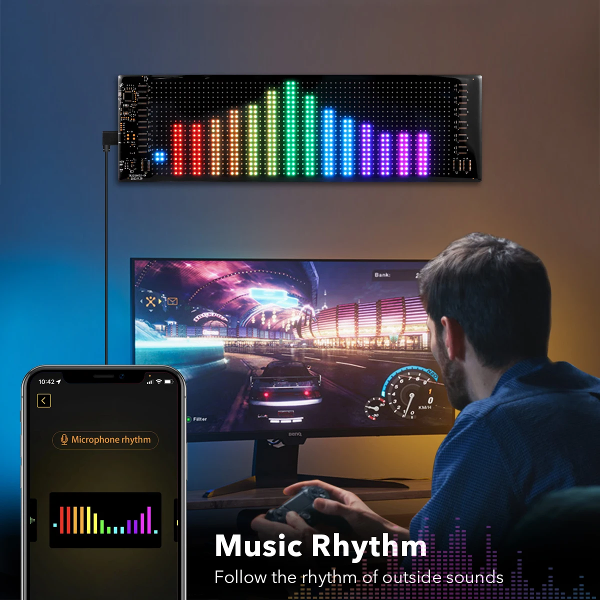 블루투스 앱 제어 스크롤링 광고 LED 자동차 사인, 5V USB LED 매트릭스 픽셀 패널 조명, 애니메이션 프로그래밍 가능, 자동차 상점용