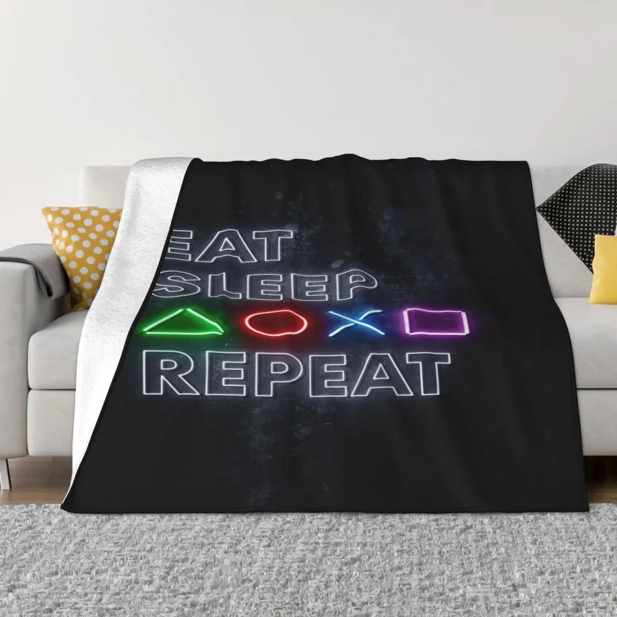 

Eat Sleep PS4 Repeat 979 плюшевые одеяла для кровати и пледы
