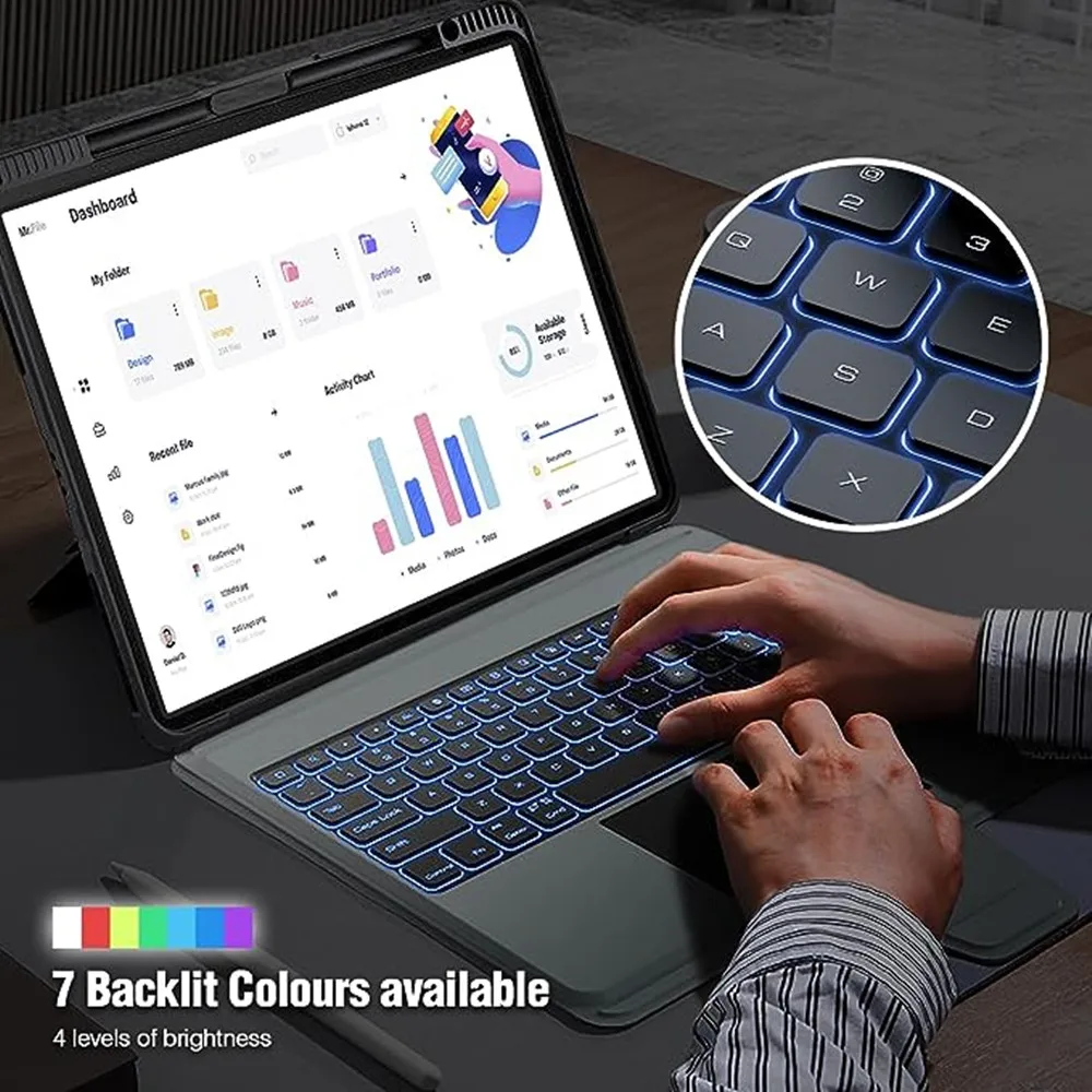 Teclado Backlight, S8 Plus, S7 Plus, S7 FE, S9 Plus, 12,4