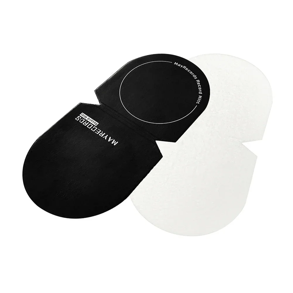 2 adet/takım Baskı Vinil Kayıt LP Çalar Tutucu Koruyucu Kılıf Pikap Anti Parmak Izi Kayıt Temizleme ve Koruma Pedi