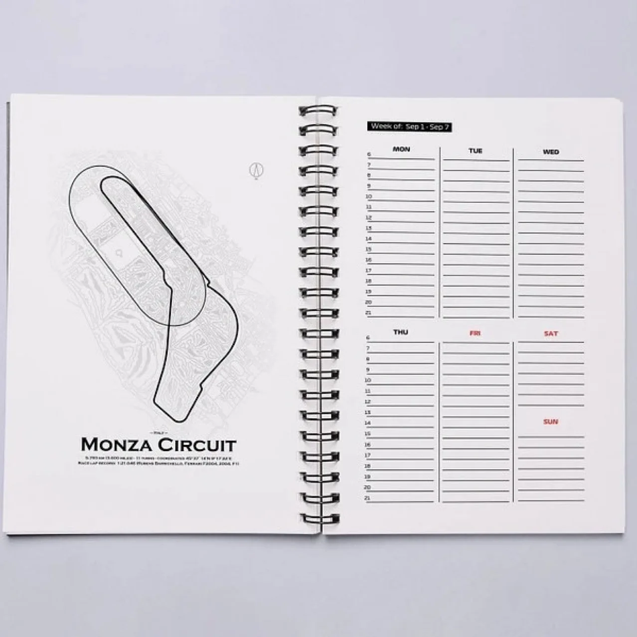 2025 Formula Planner & Calendar F1 Annual Planner Racing Twelve Month Planning Programme Record Calendar