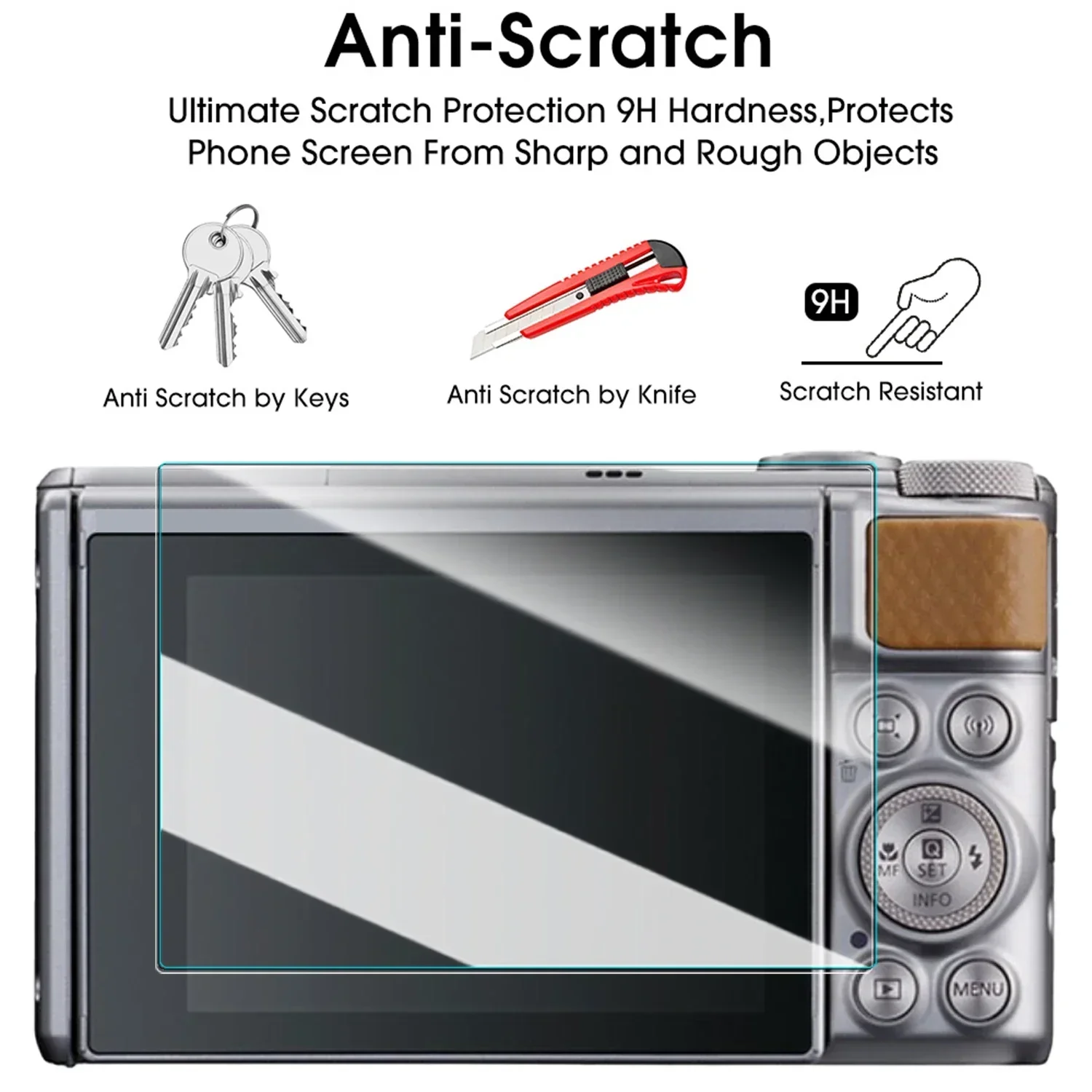 Screen Protector Tempered Glass For CANON SX740 SX730 Video Camera Clear 9H Anti-Scratch Protective Film Glass
