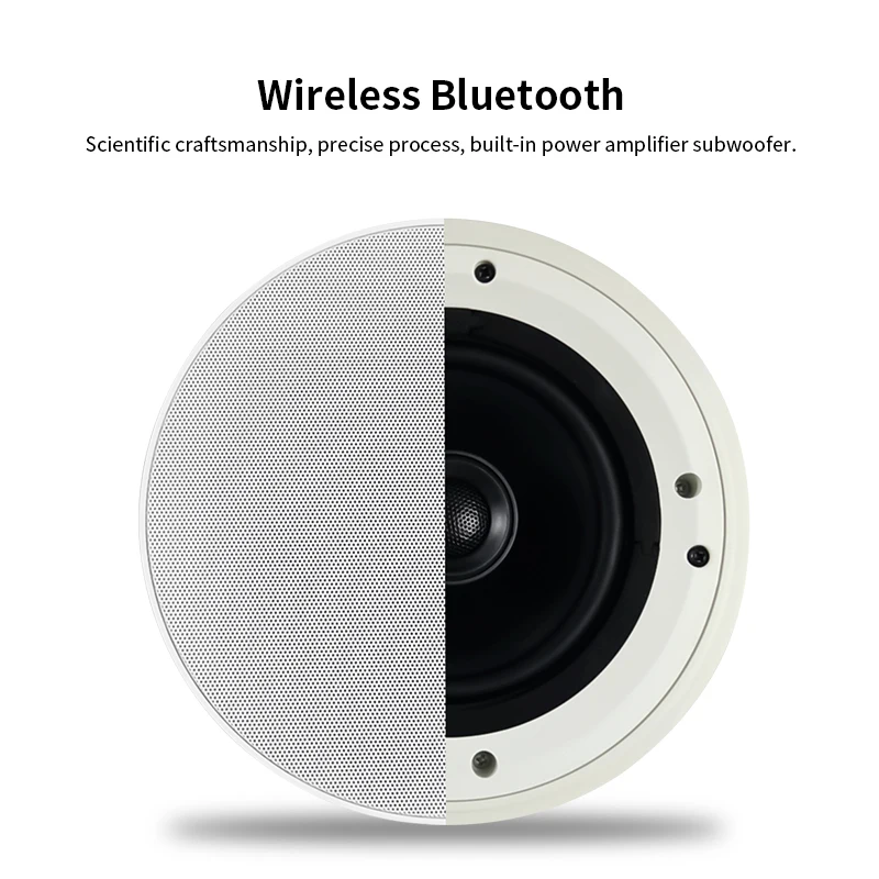 S5D Kits 20W Coaxial Smart Bluetooth-compatible Home Theater Sound In-Wall Loudspeaker Amplifier Ceiling Speaker bluetooth speaker wall ceiling speaker