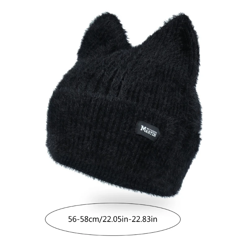 Knitting Warm Ear Beanie Hat Skull Sports Headwear Women Accessories
