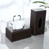 Light Luxury Leather Tissue Box, Living Room and Dining Room Napkin Holder, Kitchen Storage Supplies, Leather Car Tissue Holder 2