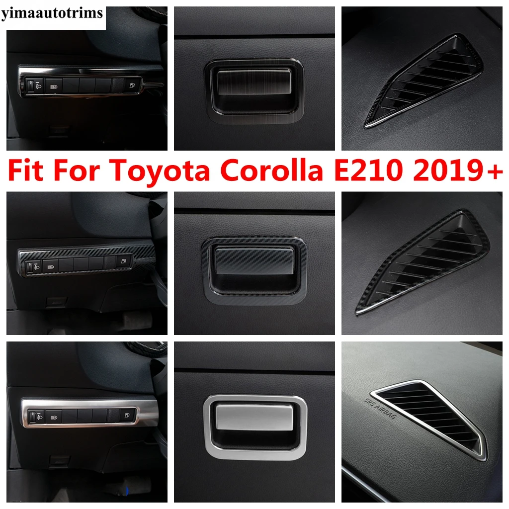 

Car Head Light Lamp / Glove Box Handle Sequin / Dashboard AC Air Vent Cover Trim Accessories For Toyota Corolla E210 2019 - 2023