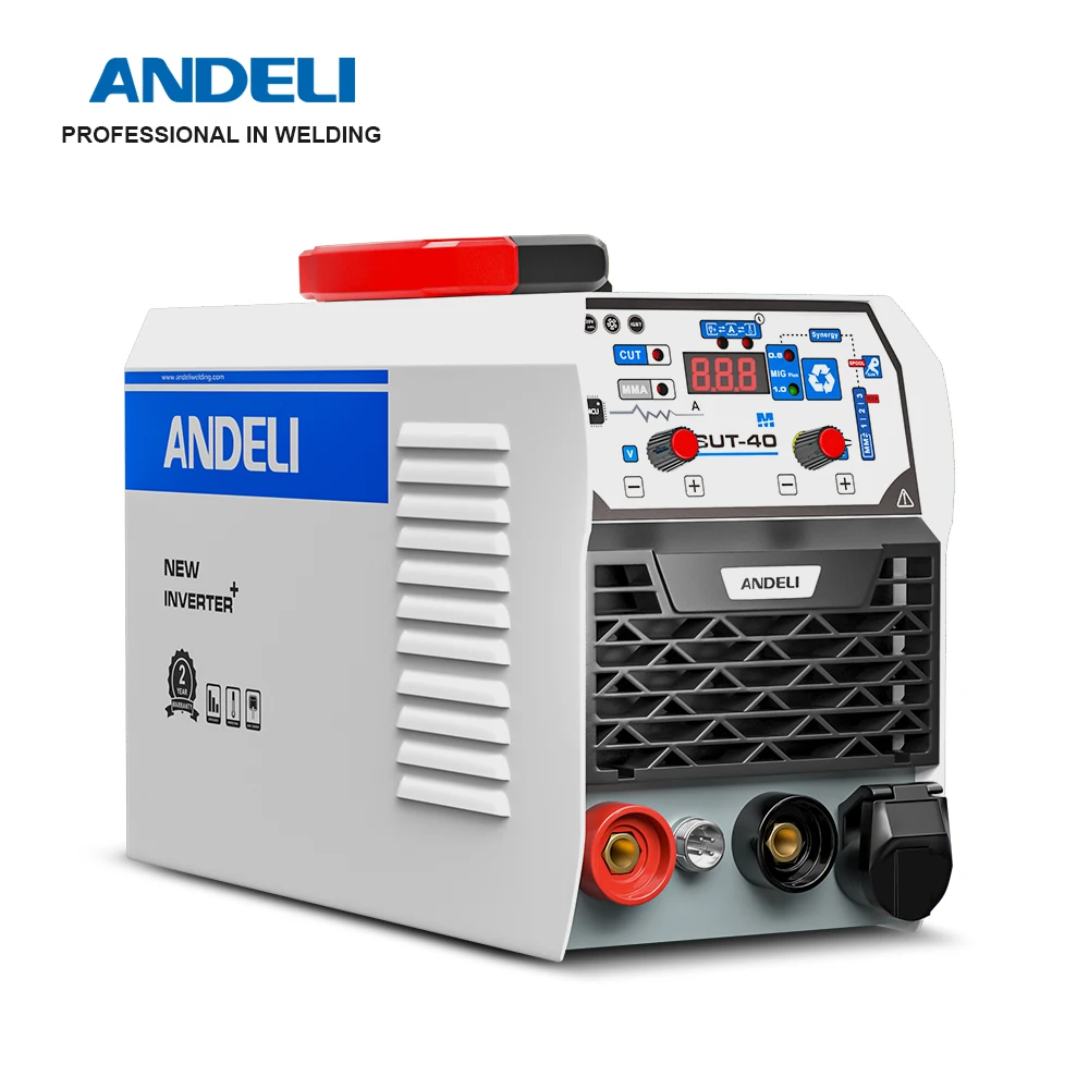 ANDELI Semi-Automatic MIG Welding Machine MCUT-50/40 220V MIG/MAG/CUT/MMA/Flux Welding 4 in 1MIG Welder Plasma Cutting Machine