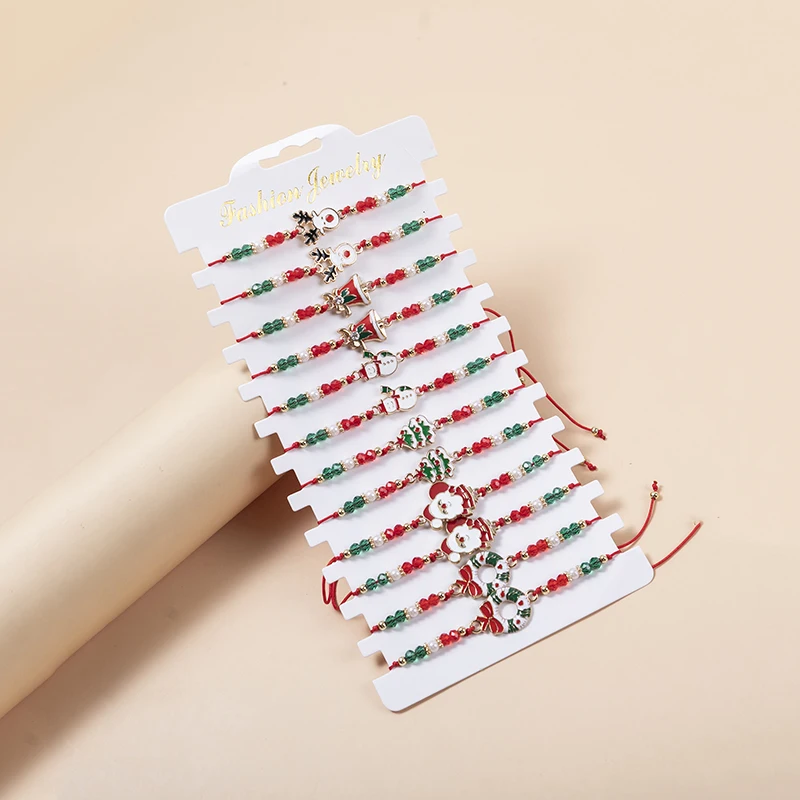 

12 шт./набор, женский браслет с Шармами