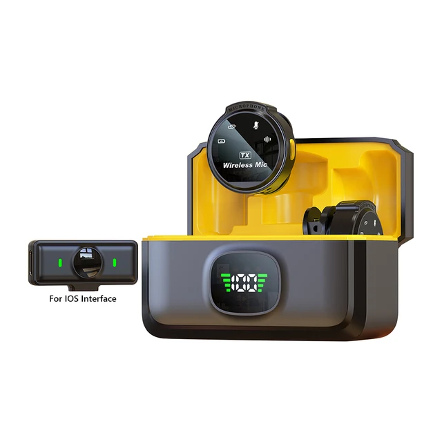 Microfono Lavalier Wireless OSA - Set 2 Pezzi Con Custodia Ricarica, Per Telefono Type-C, Vlog, Live Streaming - Foto 2