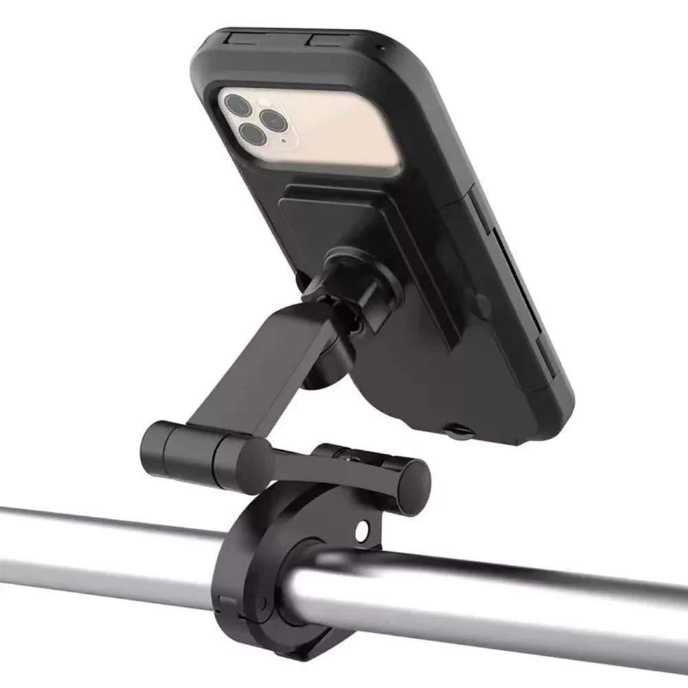 Waterproof Motorcycle Bike Mobile Phone Holder Support Universal Bicycle GPS 360&deg; Swivel Adjustable Motorcycle Cellphone Holder