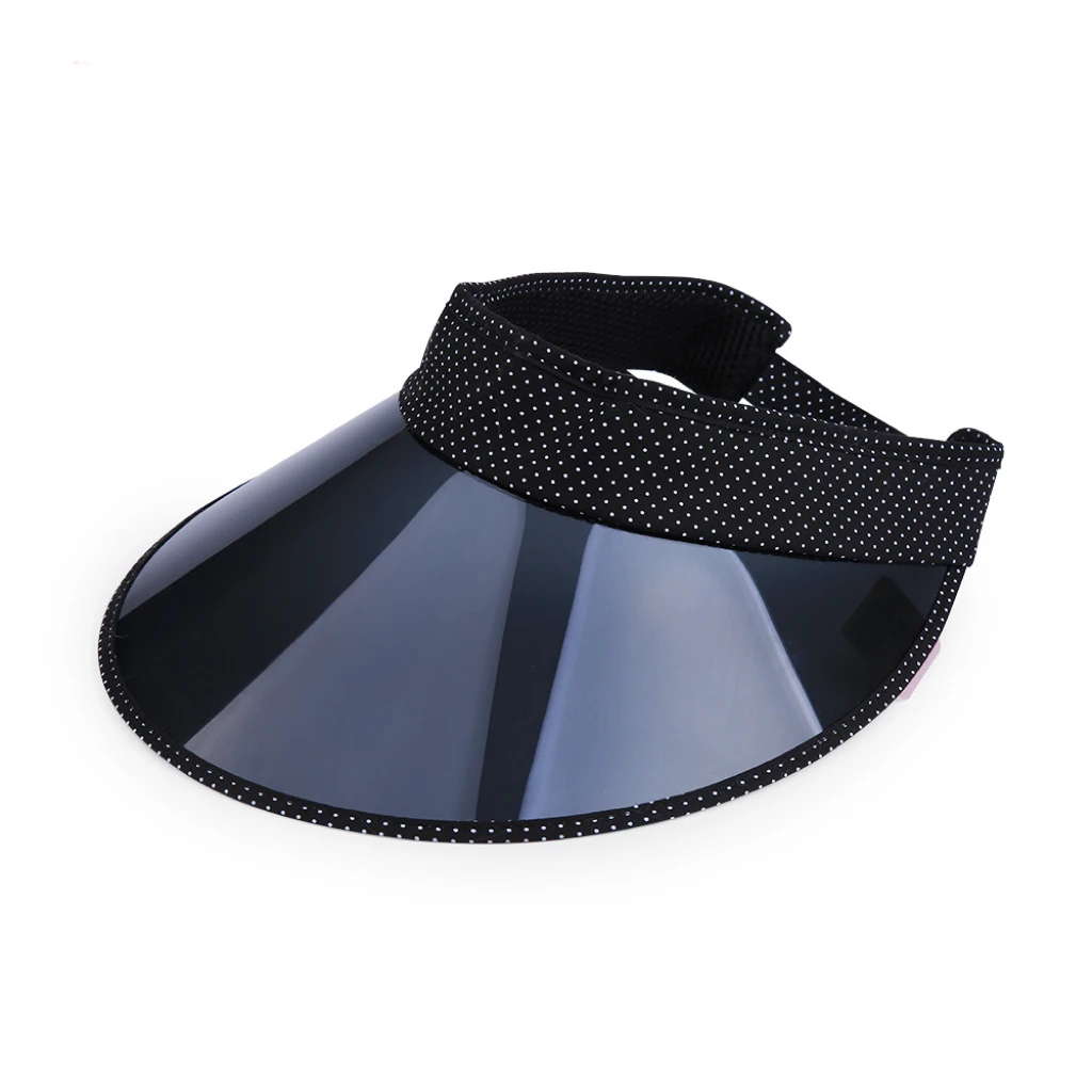 

Plastic PVC Golf Caps for Woman Outdoor Casual Face Sunshade Hat Anit-uv Protection Empty Top Sun Hats