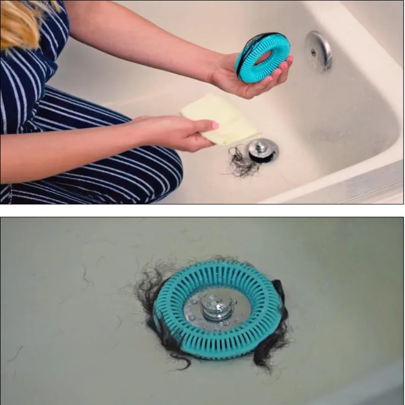 Tub Ring Bathroom Drain Strainer Hair Catcher Tub Drain Protector