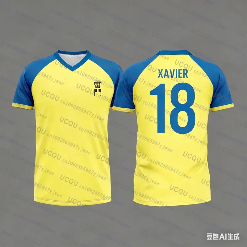 Japan Fußball Anime Eltern-Kind-T-Shirt Inazuma Eleven Kaio Jungen Mädchen Kleidung Sport Atmungsaktiv Schnelltrocknend Tägliches Training Top – Detail 7