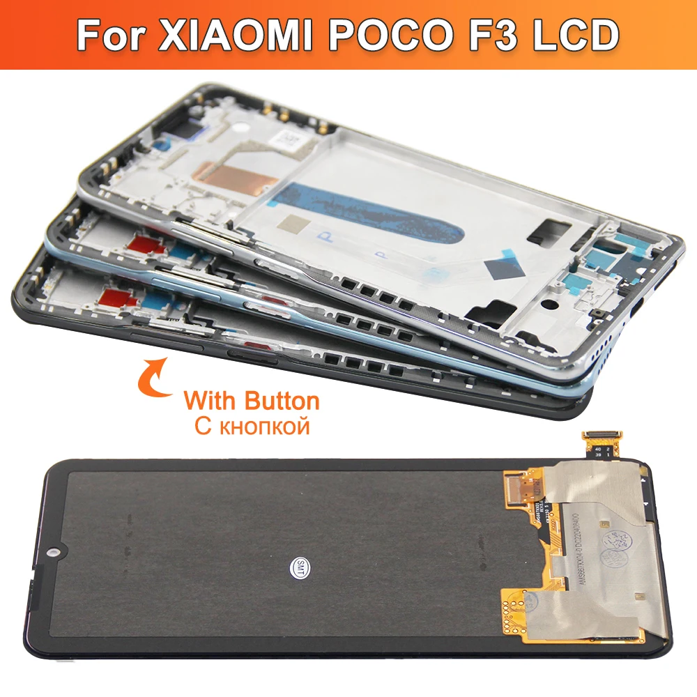 Super Amoled Poco F3 Screen Replacement, for Xiaomi Poco F3