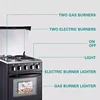 Oven Commercial Electric Multifunctional Cooktop Gas Range Baking Roast Cooking Appliances Food Processors Stove 4