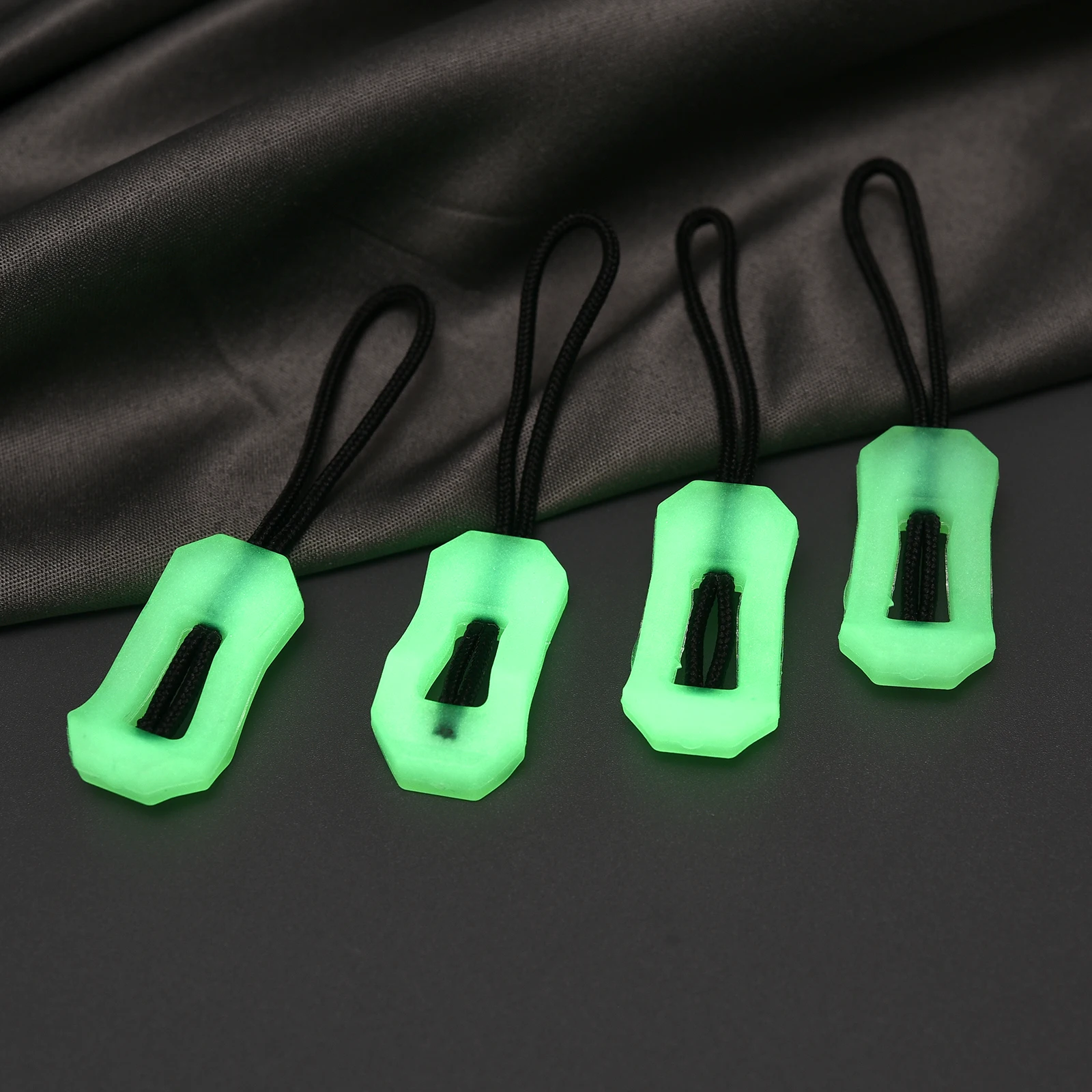 Zipper pullers zipper accessories 3/5/10pcs luminous zipper pull kit markers outdoor camping tool glow in the dark puller head for coats jackets rucksacks handbag