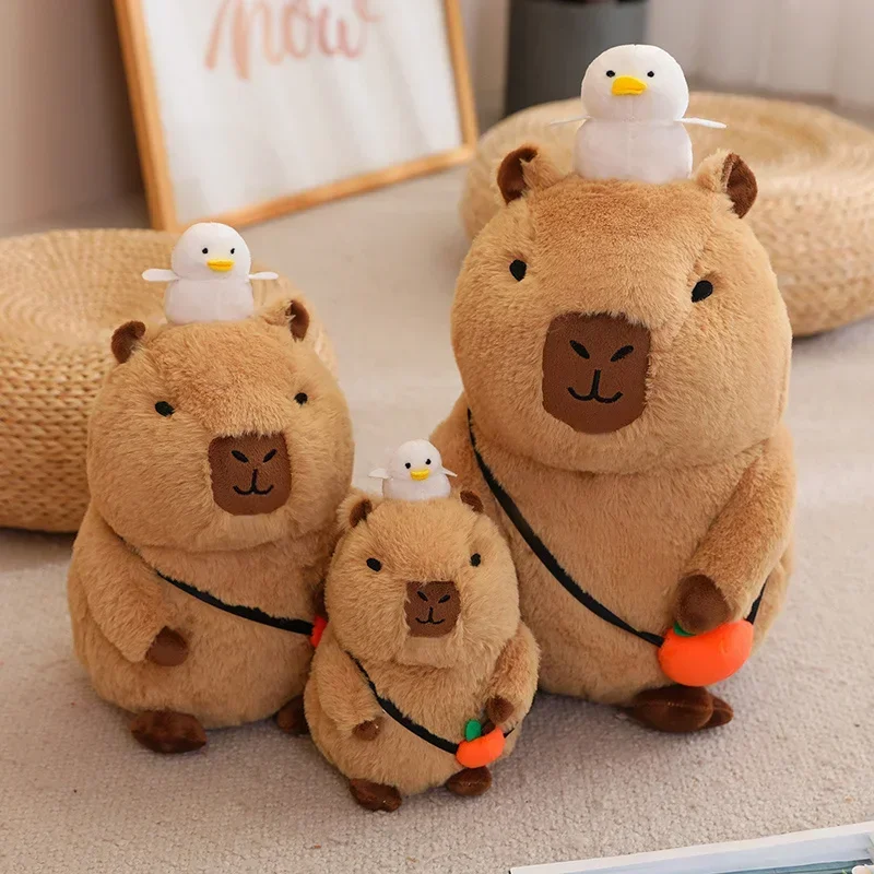 12cm Capybara Plush Keychain Pendant Simulation Capibara Anime Fluffty Toy  Capybara Stuffed Animals Doll Plush Xmas Gift - AliExpress