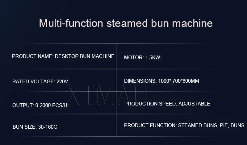 Description Picture 5 of itemHigh Efficiency Electric Multifunction Steamed Stuffed Bun Maker Making Machine With Stainless Steel
