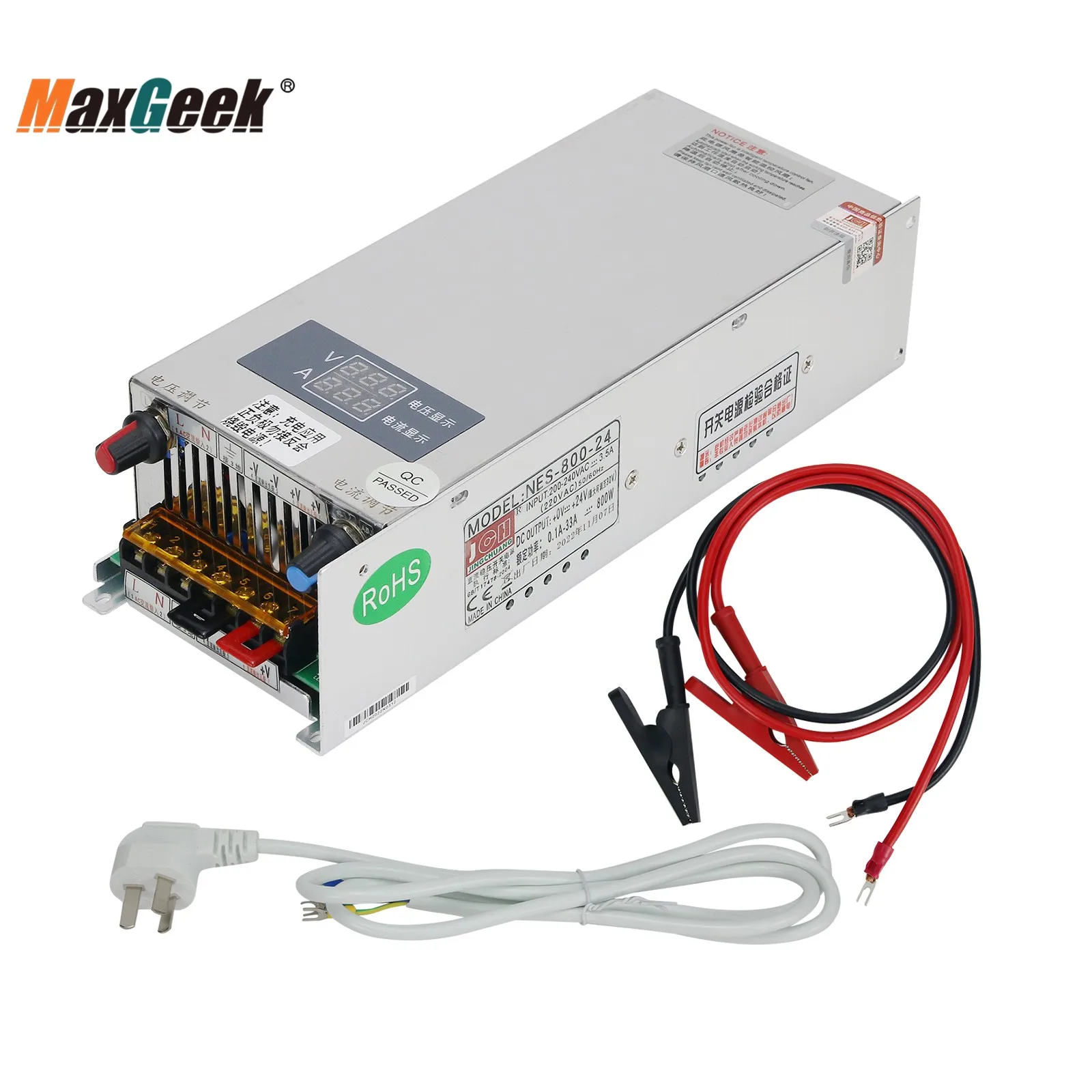0-24Vdc 0-33A Alimentatore Switching 800W Tensione Regolabile E Modalità Interruttore Di Corrente Alimentatore Nes-800-24