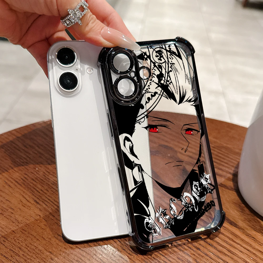 Fate A-Arthurs Joan Saber Anti-Drop Transparent Phone Case