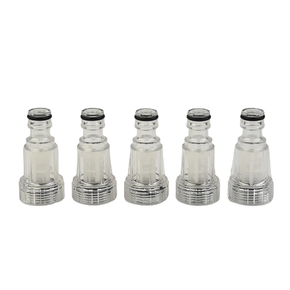 

5pcs Cars Clean Machine Water Filter 175PSI High Pressure Washer Connection For Karcher K2-K7 Series Pressure Washers Garden