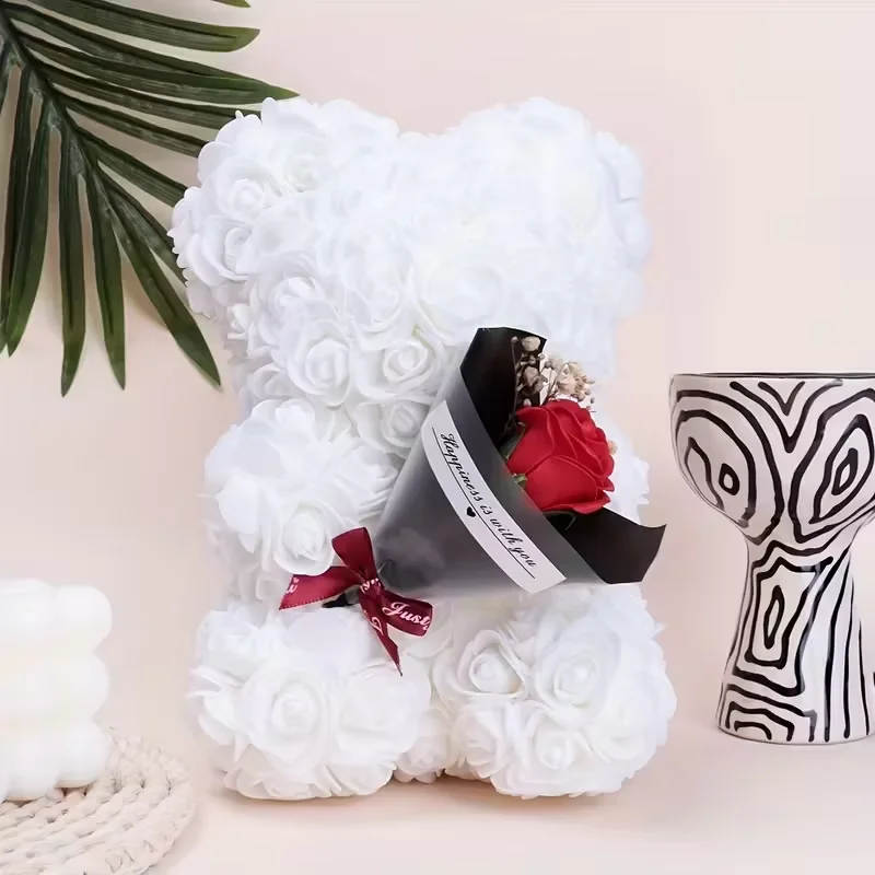 Elegant Rose Bear Hug Flower for Weddings and Valentine's Day Gift