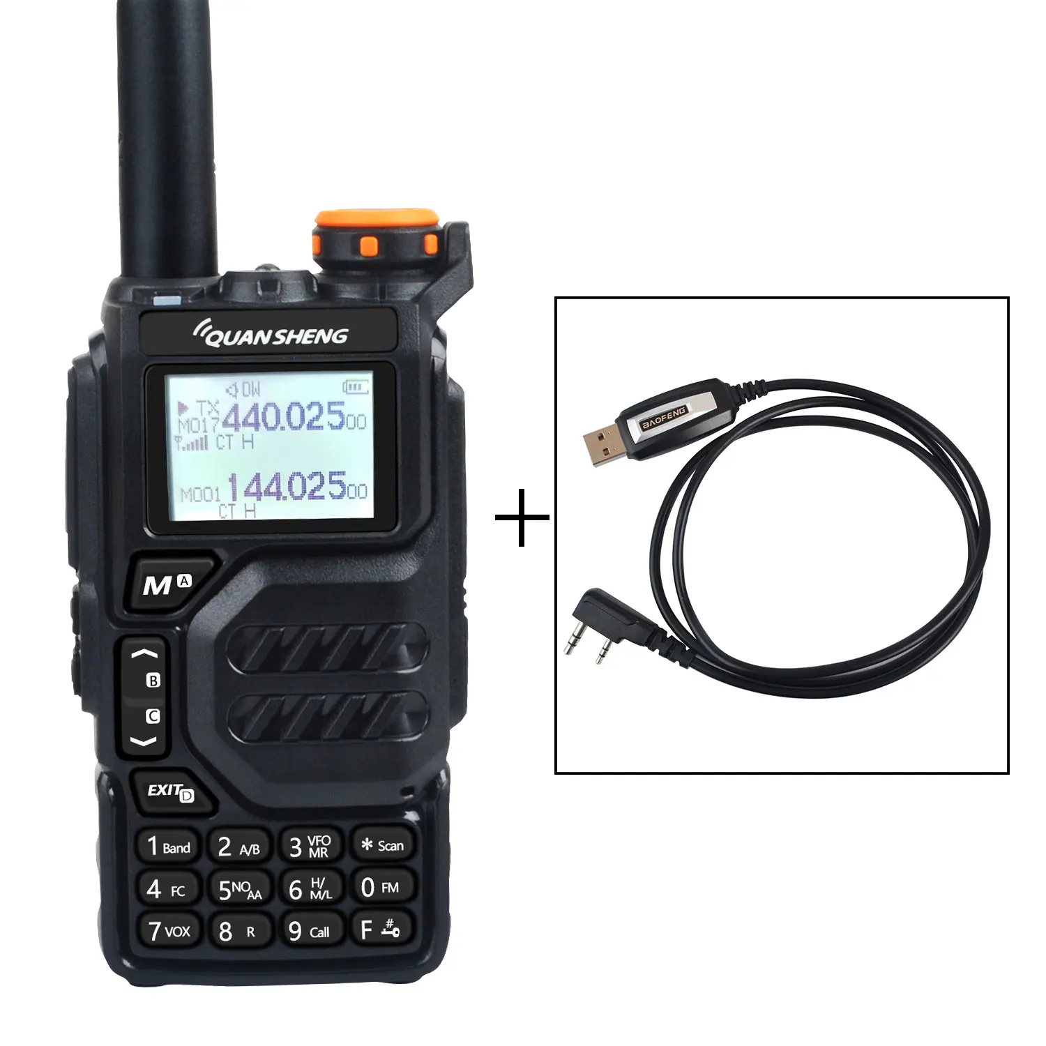 Enhanced Multi-Band Walkie Talkie with DTMF, VOX, FM, and Air Band Capabilities